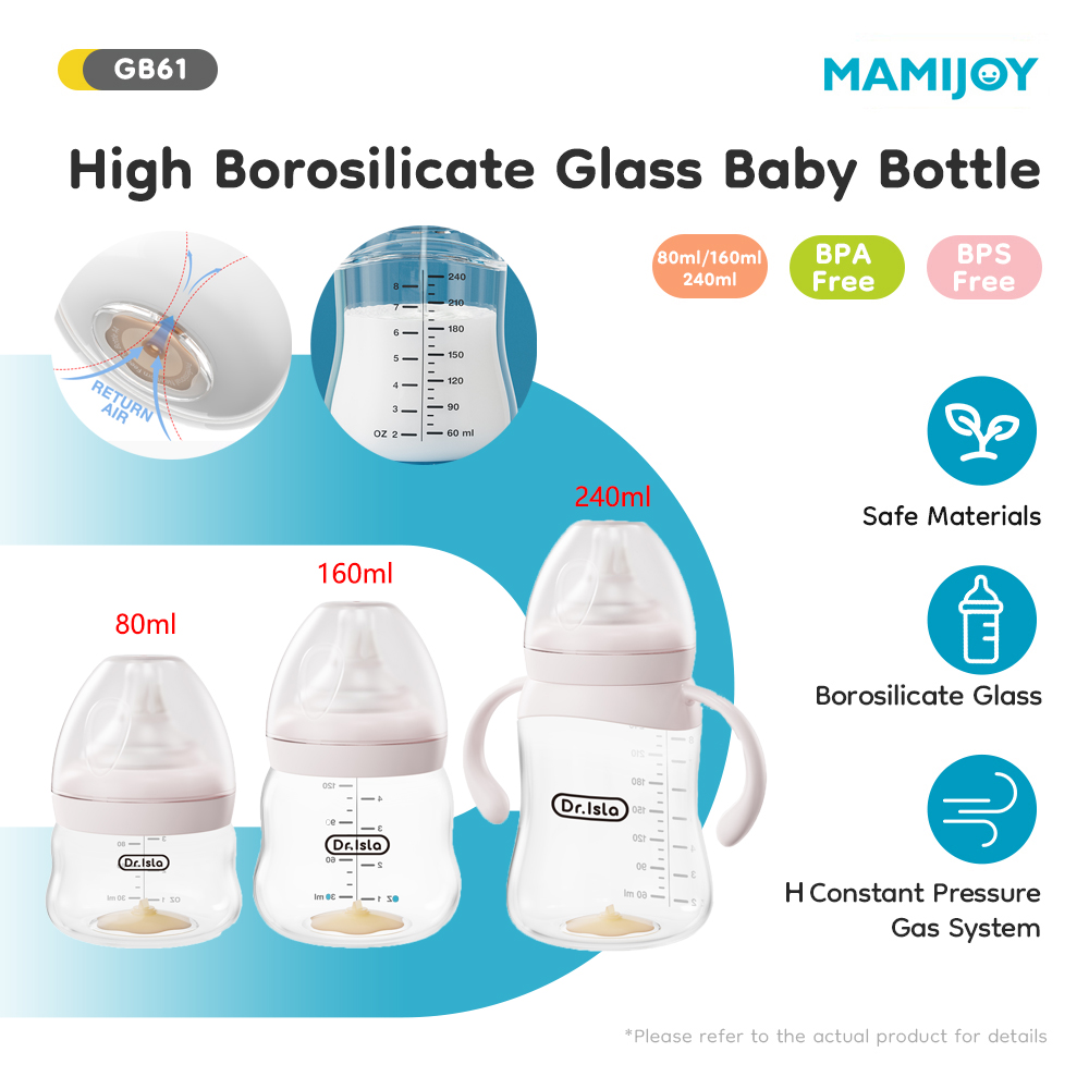 Baby Food Glass Containers - Baby Glass Bottle 80/160/240ml High Borosilicate