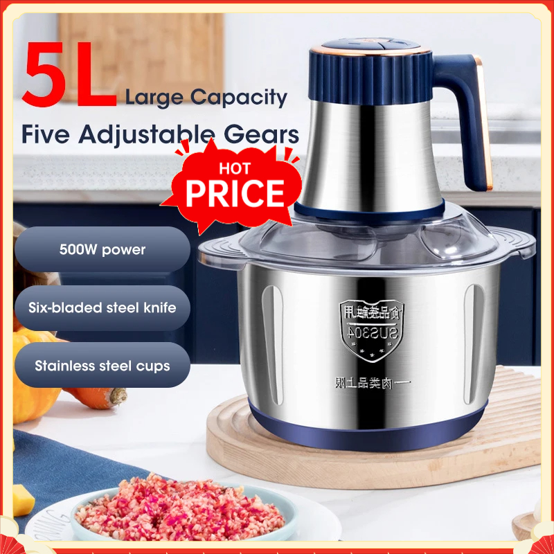Baby Food Vegetable - 5L Electric Meat Grinders 304 Stainless