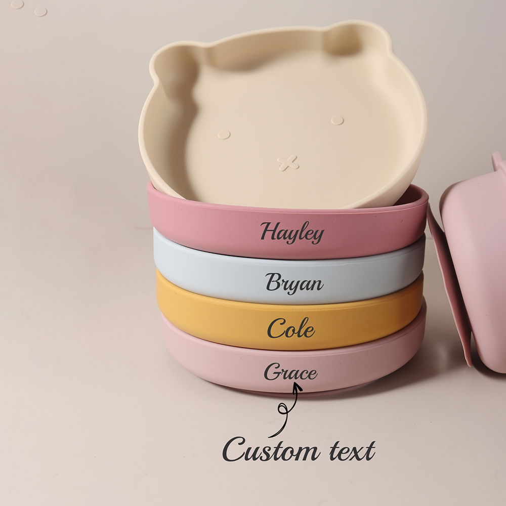 Baby Food Chart - Personalised Baby Bear Shape Silicone Feeding