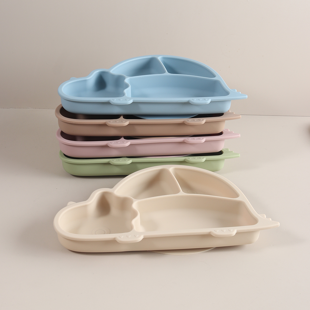 Baby Food Chart - Dinosaur Shaped Baby Feeding Plate Dishes