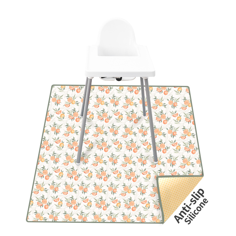 Highchair Splash Mat - HappyFlute Anti Slip Design Play Mat