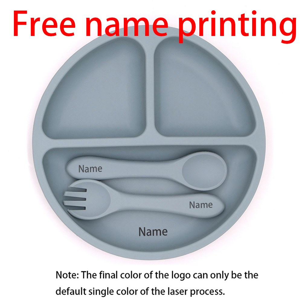 Baby Food Chart - Free Name Printing Silicone Children's Tableware