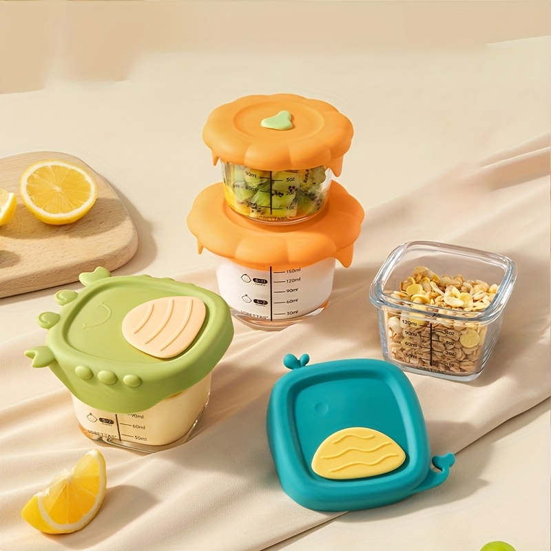 Baby Food Glass Containers - 120/180ml Glass Baby Food Container with