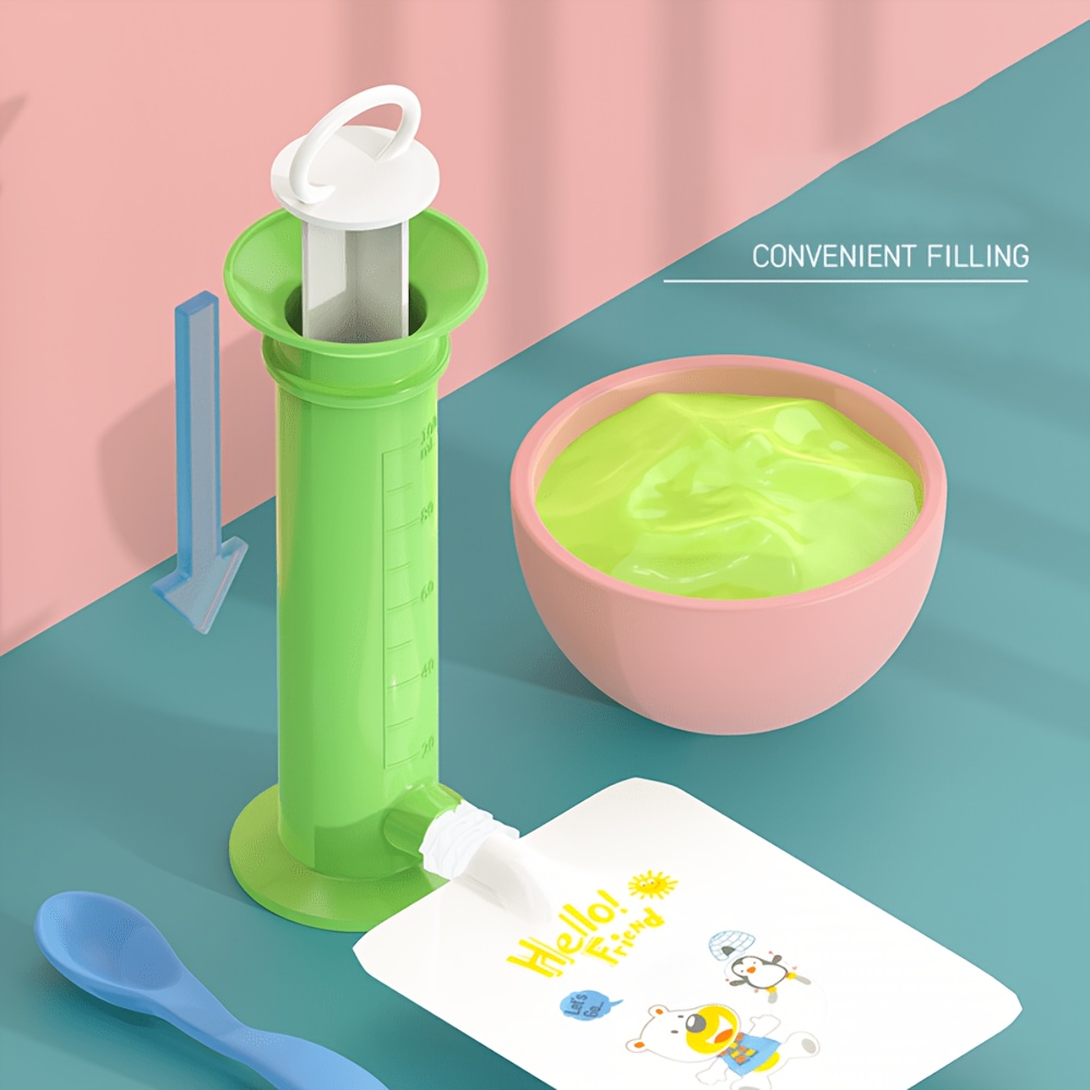 Baby Food On The Go - Baby Food Filling Tool, Syringe Type