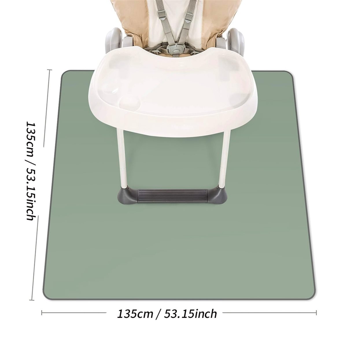 Highchair Splash Mat - 【COUNTDOWN DEAL】 Baby Splat Mat for
