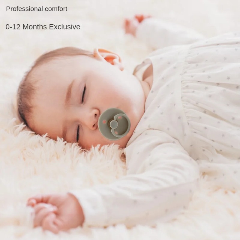 Baby Food Bites - Baby Soothers Two-color Round Head Flat