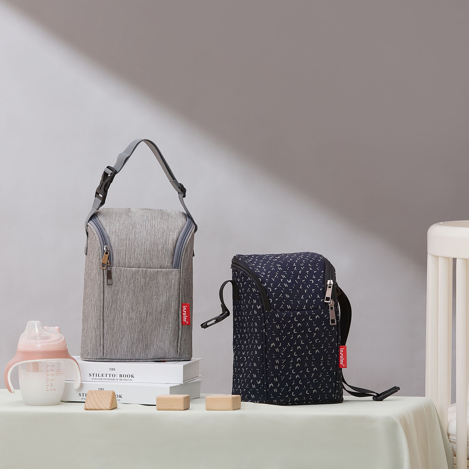 Baby Food On The Go - Diaper Bag Insert, Compact Insulated Bottle