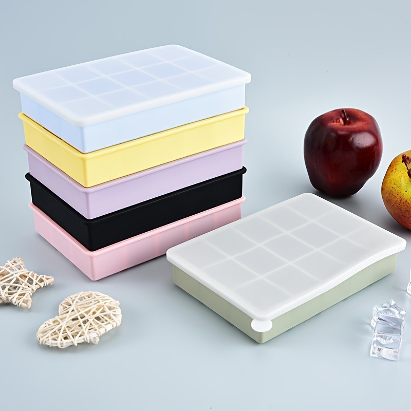 15-compartment silicone ice cu - đánh giá và giá Baby Food Jelly