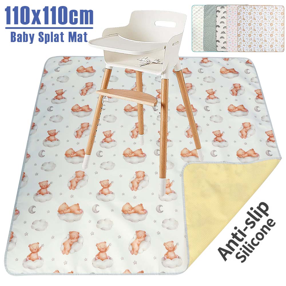 Baby Splat Mat Anti Slip High  - đánh giá và giá Highchair Splash Mat
