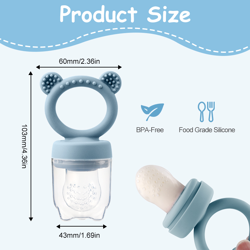 Silicone Bear Shaped Baby Frui - đánh giá và giá Baby Food Bites
