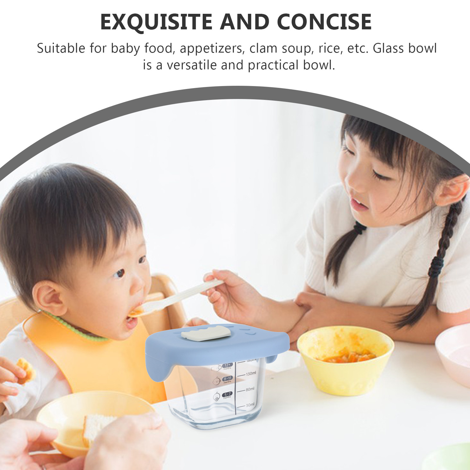 Glass Baby Food Bowl Large Cap - đánh giá và giá Baby Food Glass Containers