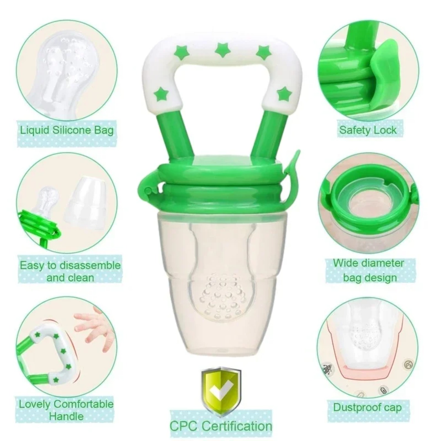 Baby Fruit Food Feeder/pacifie - đánh giá và giá Baby Food Bites