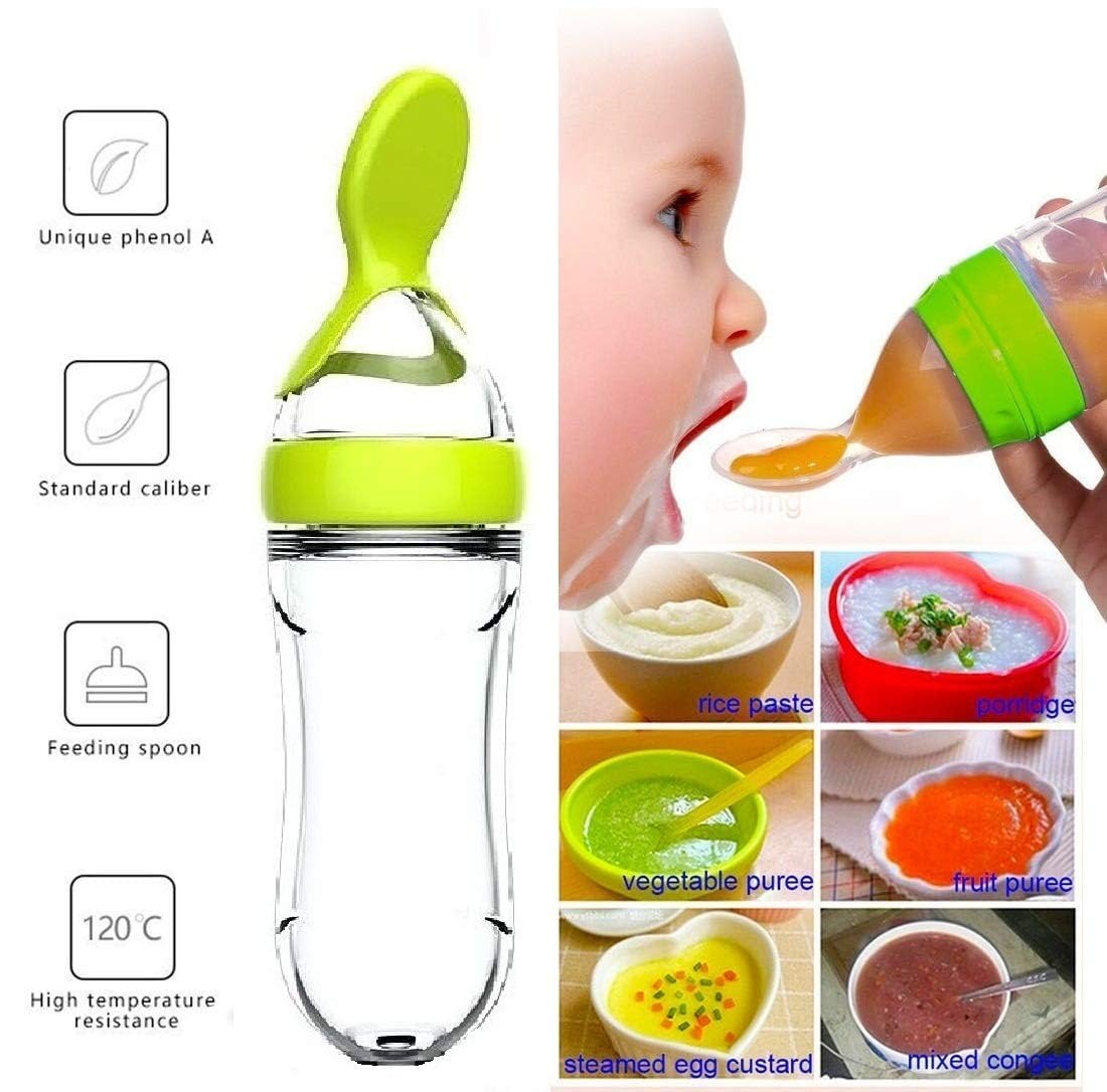 Squeezing Feeding Bottle Cup S - đánh giá và giá Baby Food Bites