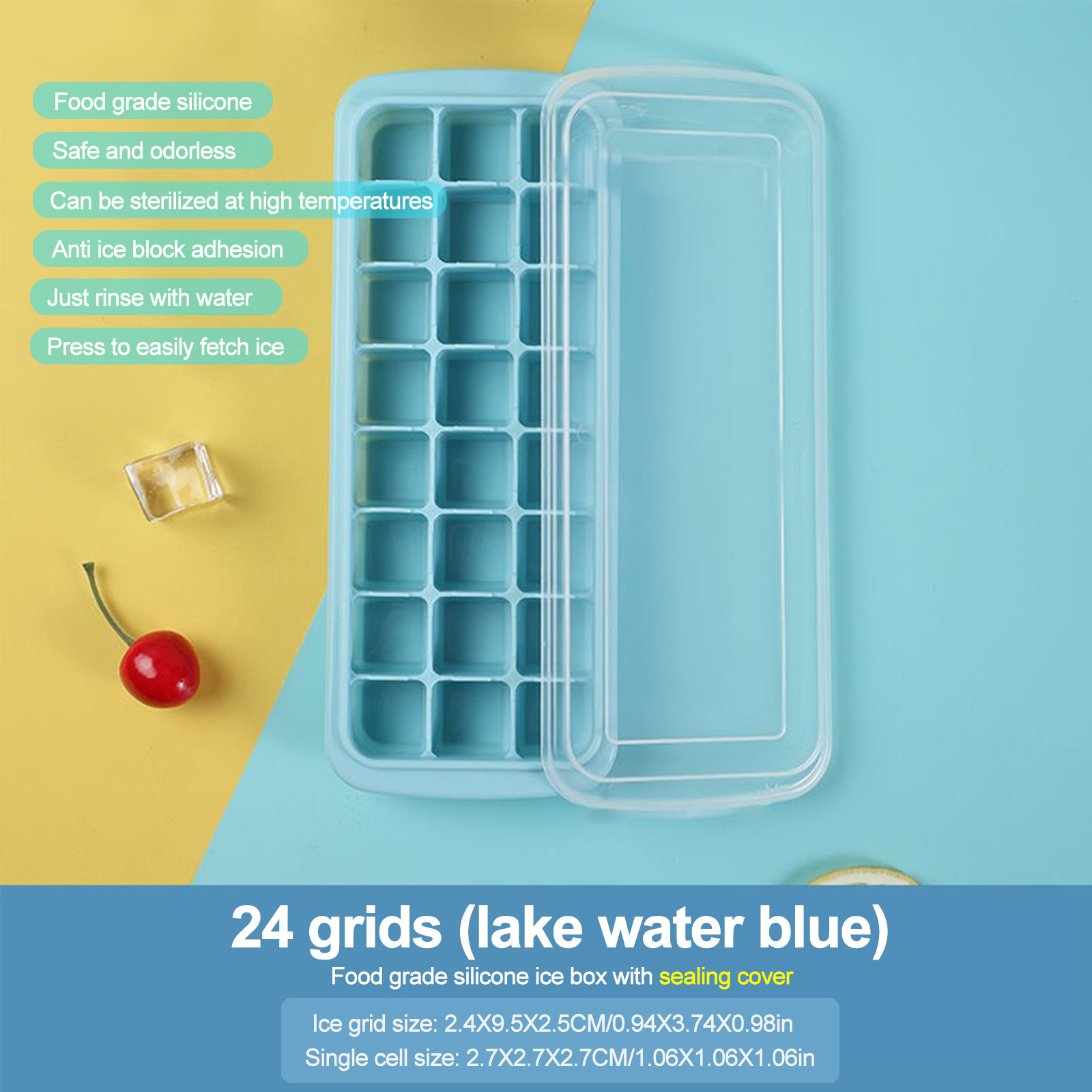Silicone Ice Cubes Tray with L - đánh giá và giá Baby Food Jelly