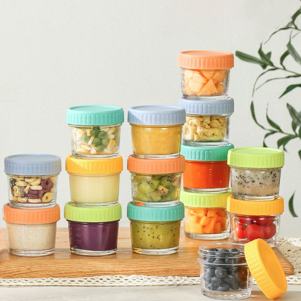 6pcs Glass Baby Food Jar Reusa - đánh giá và giá Baby Food Glass Containers