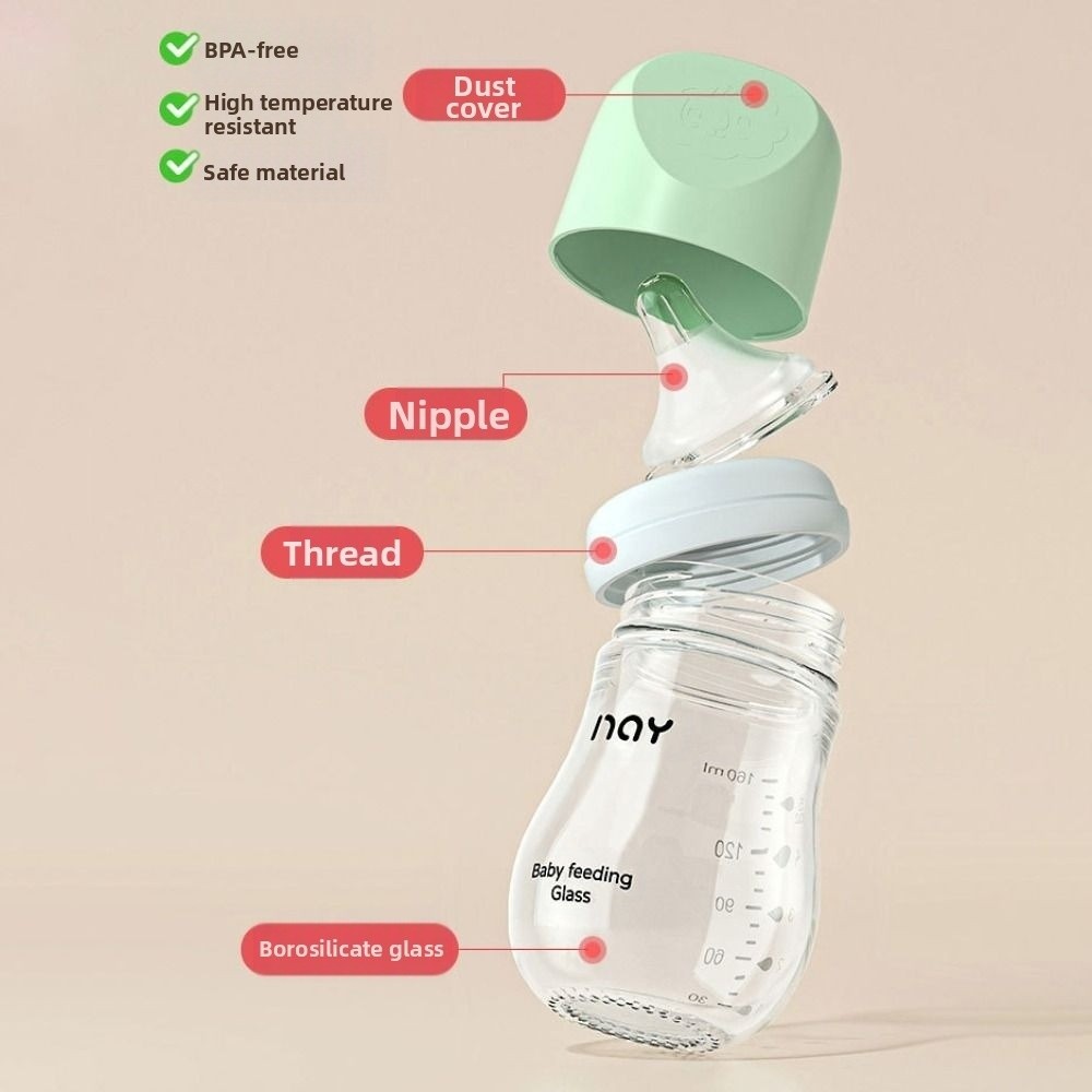 Glass Baby Bottle Anti-flatule - đánh giá và giá Baby Food Glass Containers