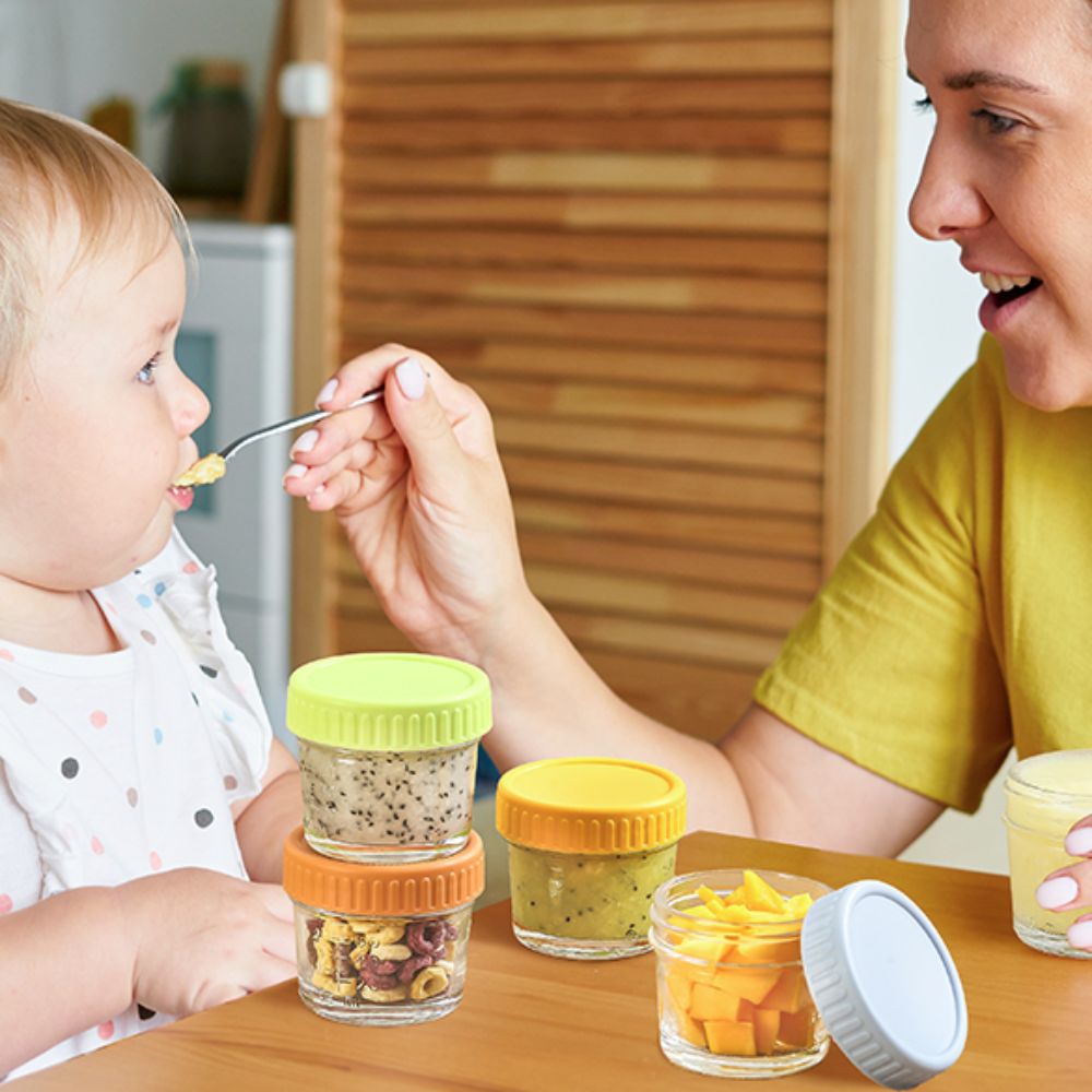 6pcs Multipurpose Glass Baby F - đánh giá và giá Baby Food Glass Containers