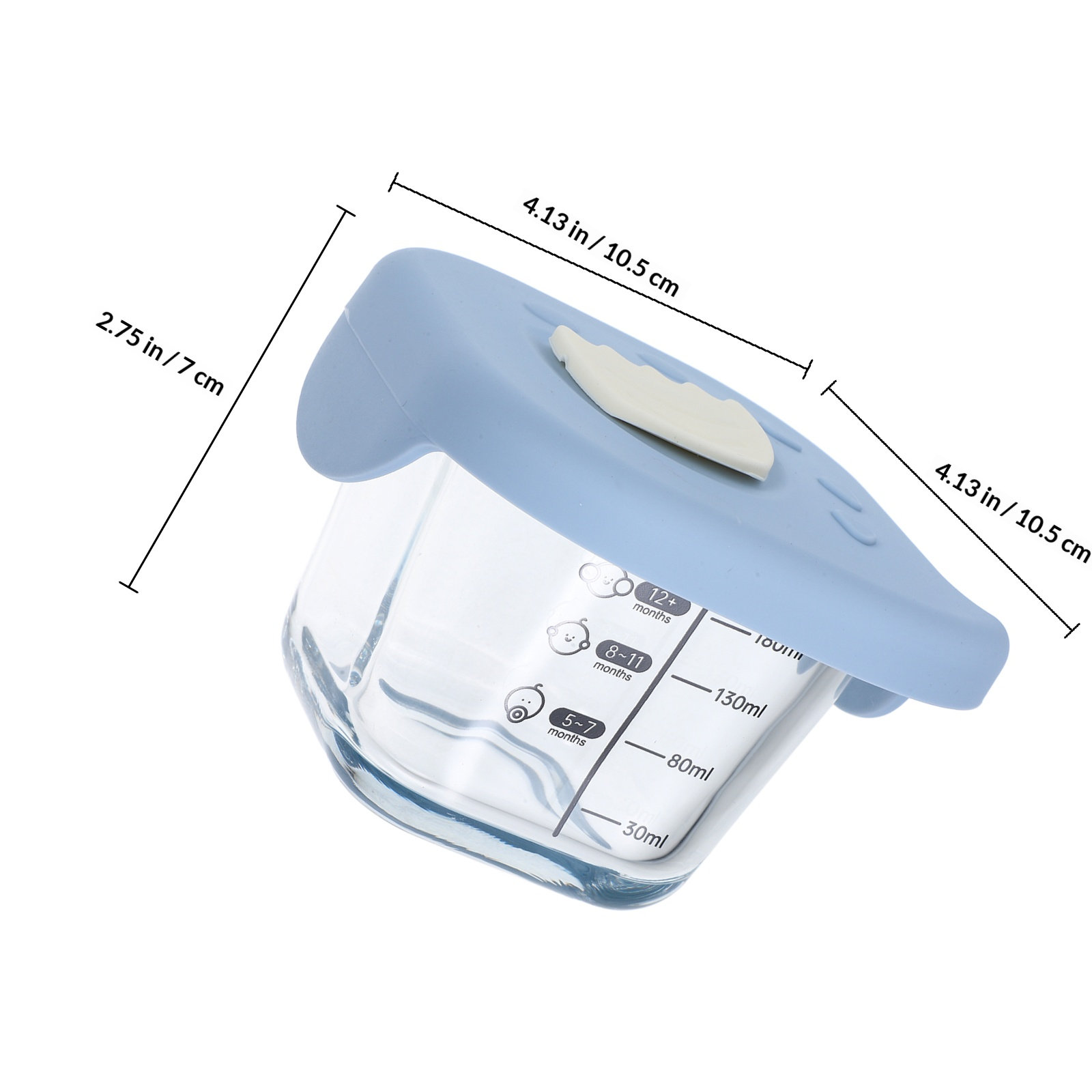 Glass Baby Feeding Bowl Clear  - đánh giá và giá Baby Food Glass Containers