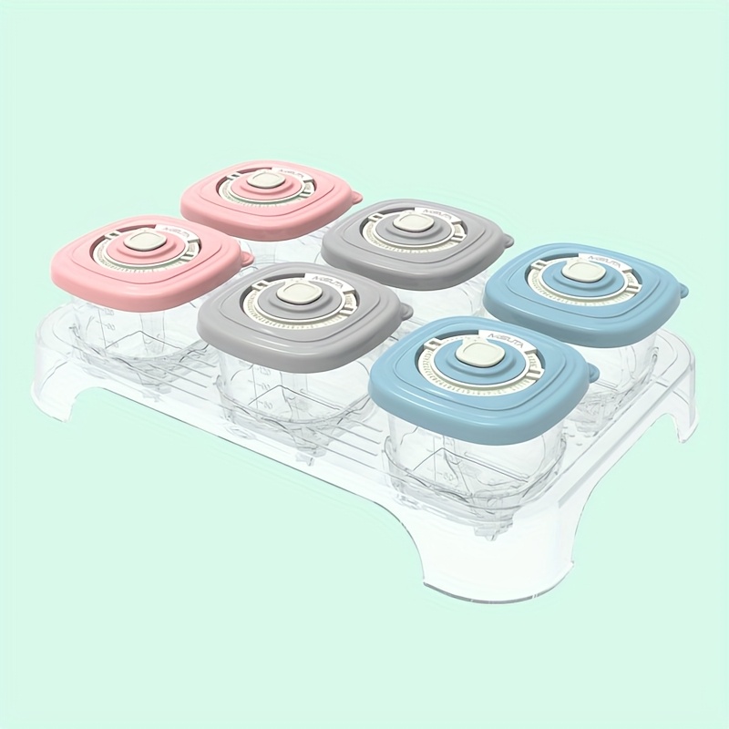 6pcs Sealed Lid Portable Baby  - đánh giá và giá Baby Food On The Go