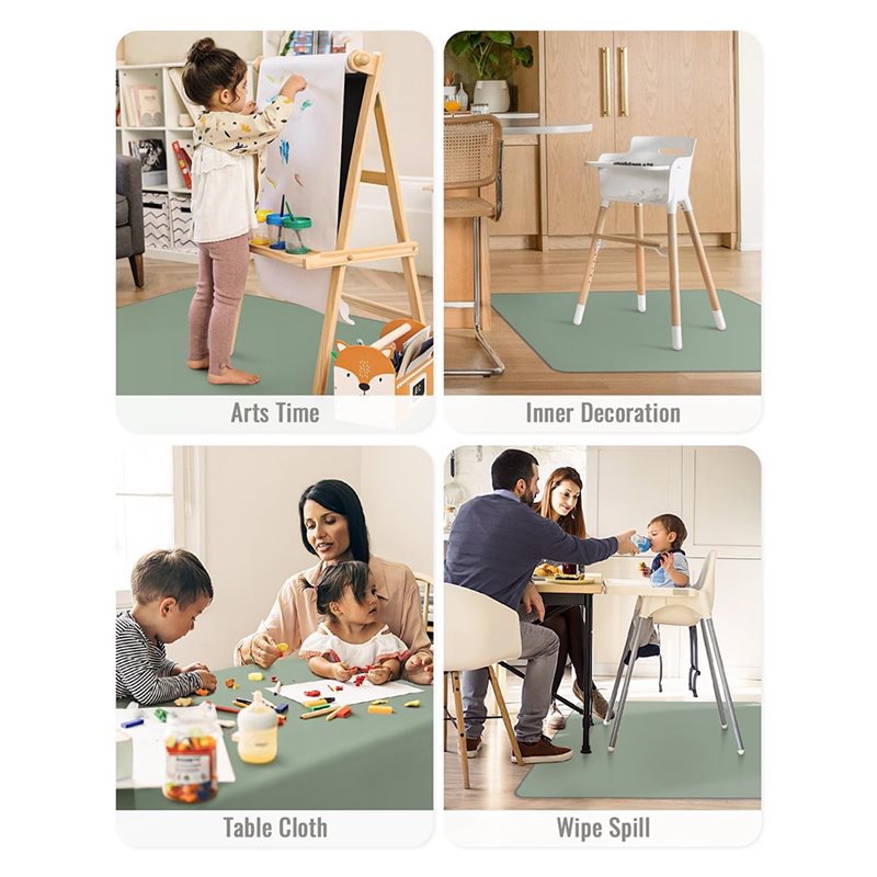 BEDW-Washable And Waterproof B - đánh giá và giá Highchair Splash Mat