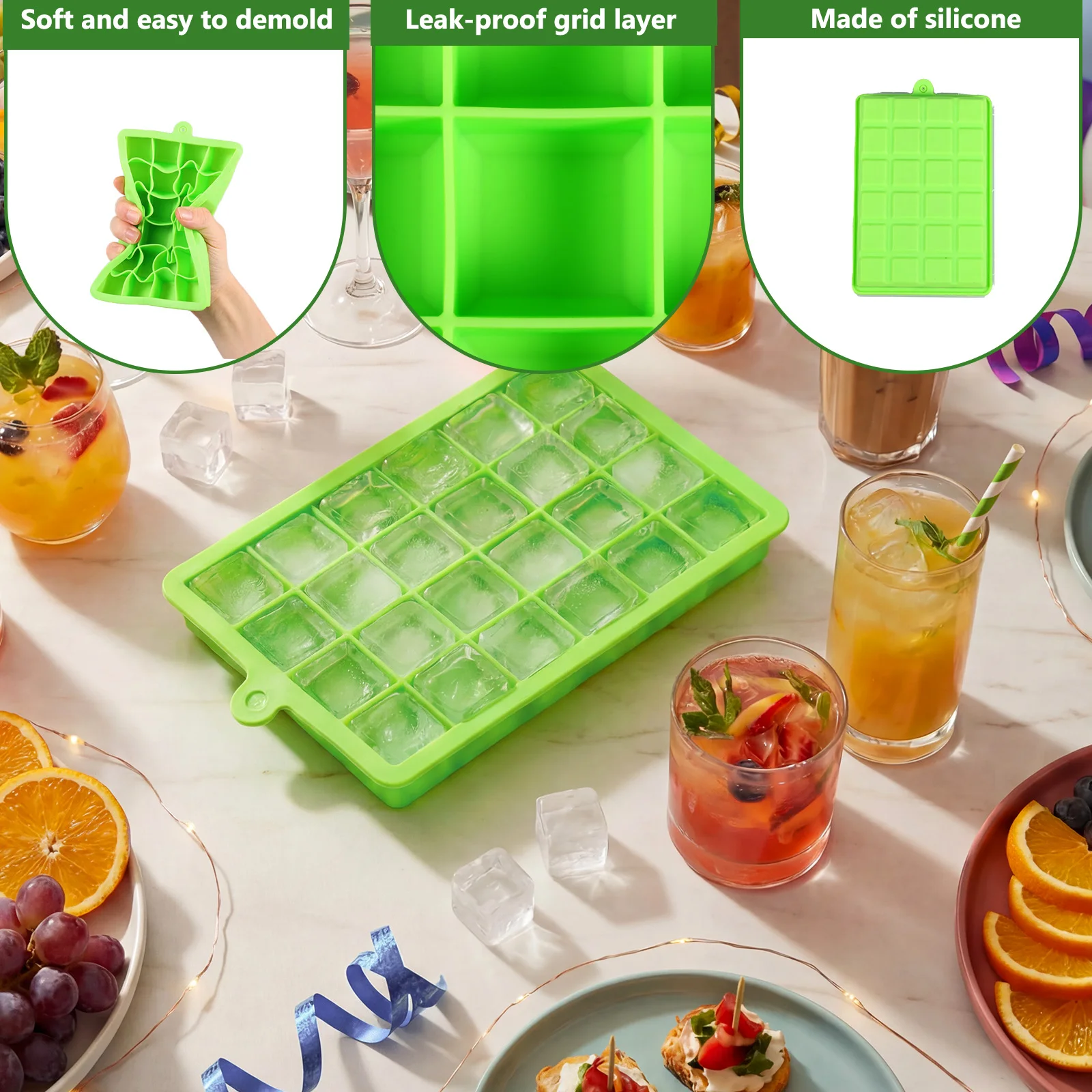 Silicone Ice Cube Tray Easy Re - đánh giá và giá Baby Food Jelly