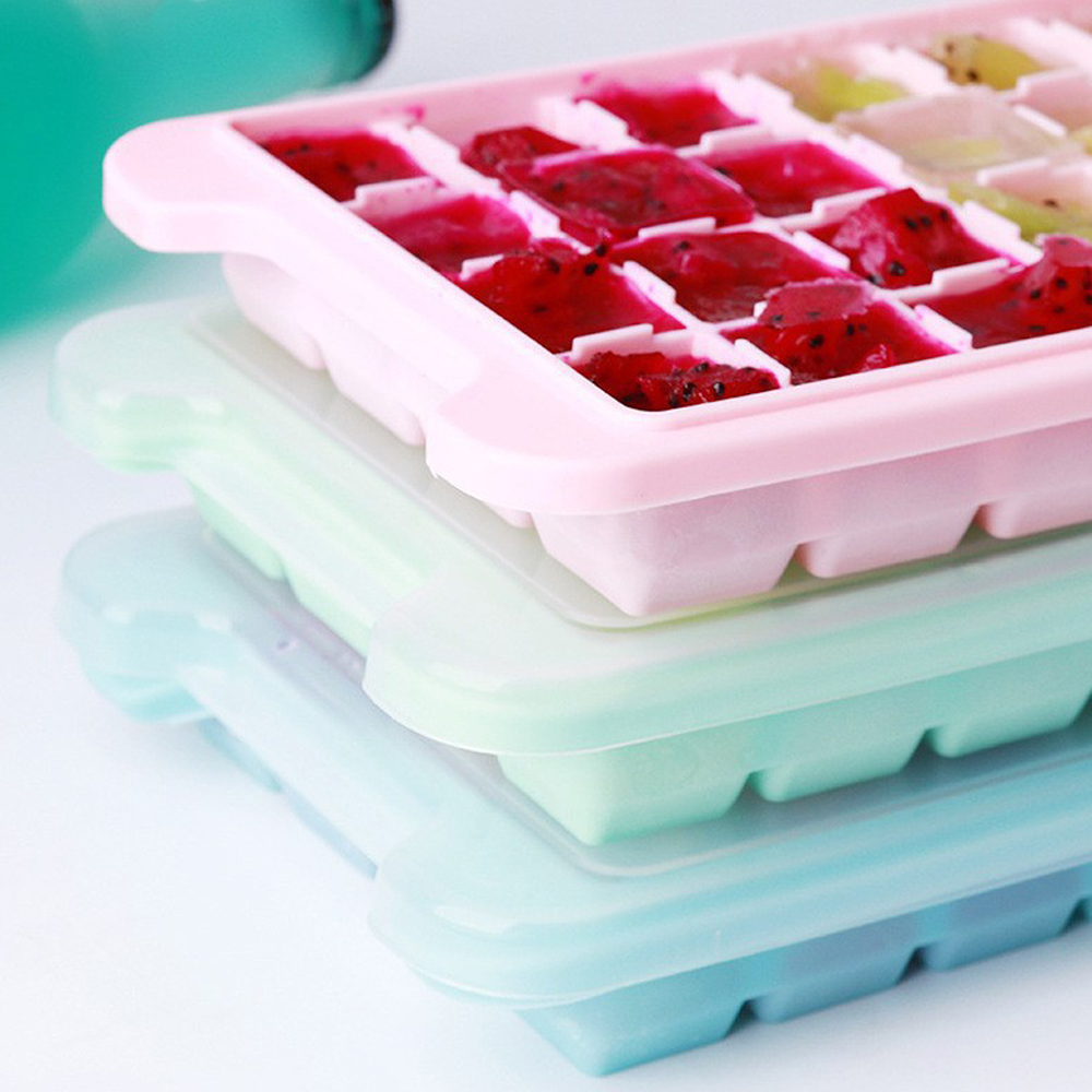 24 Cubes Silicone Ice Cube Tra - đánh giá và giá Baby Food Jelly