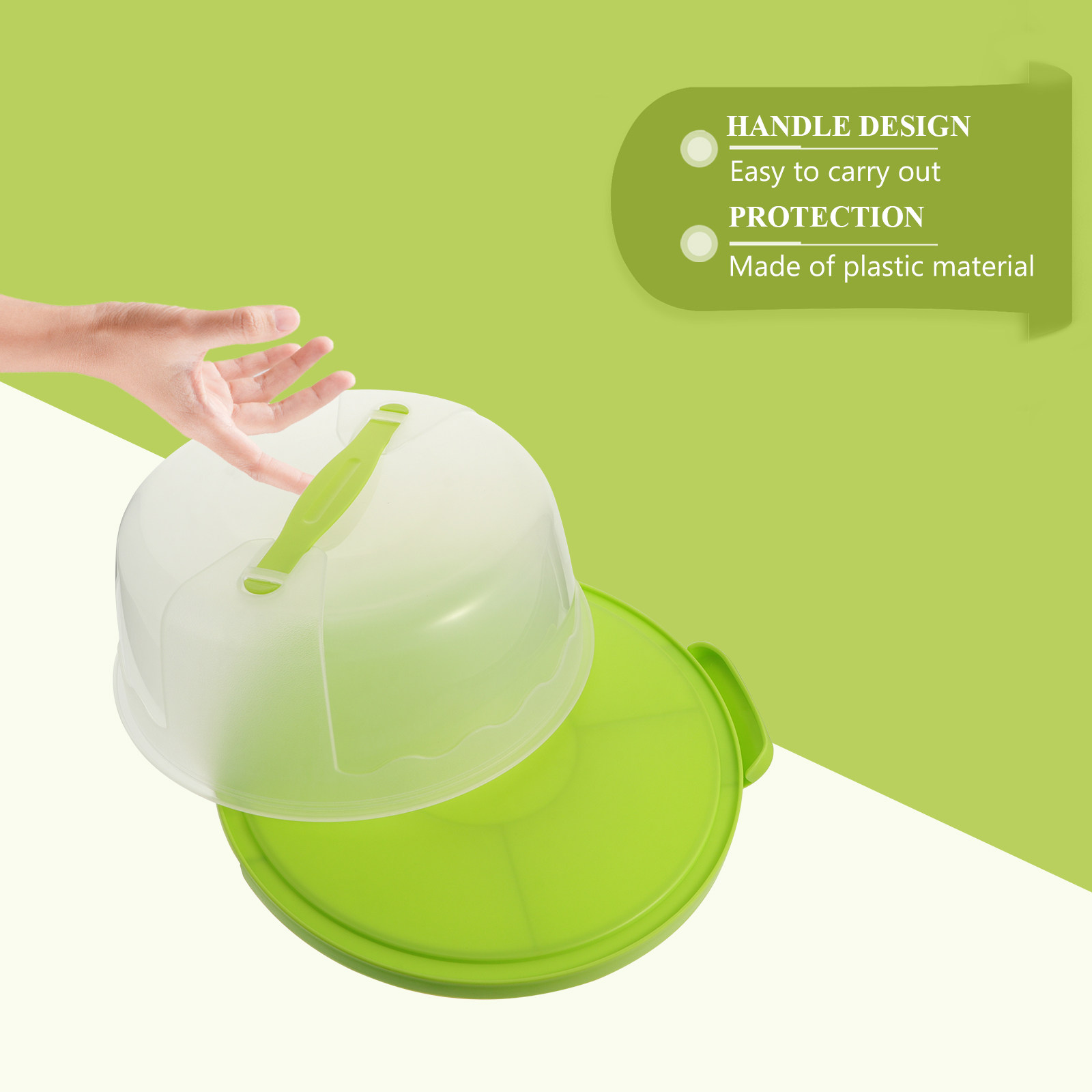 1Pcs 8 Inch Round Transparent  - đánh giá và giá Baby Food Grade