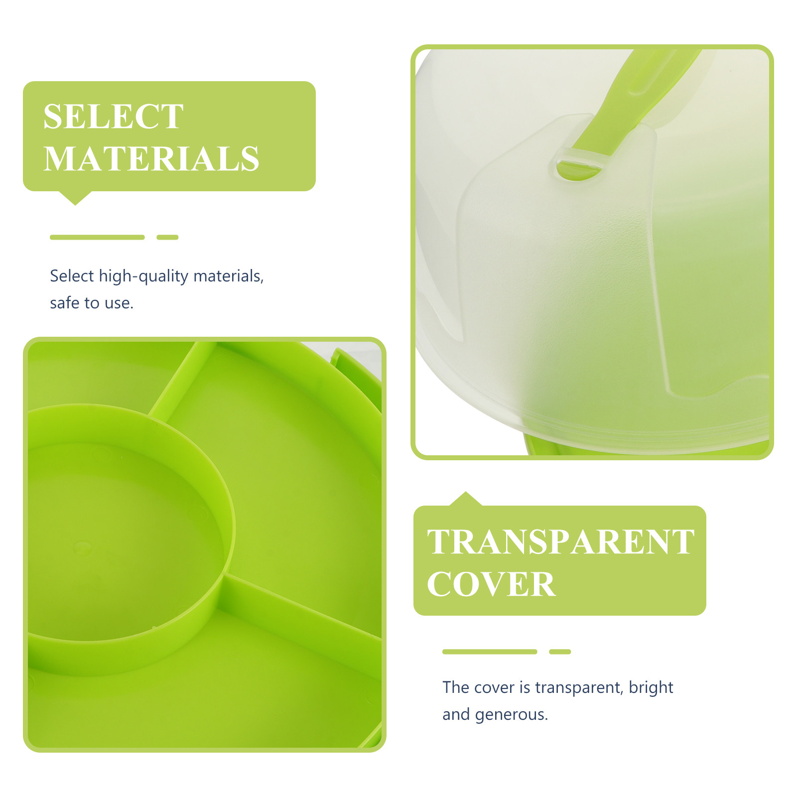 1Pcs 8 Inch Round Transparent  - đánh giá và giá Baby Food Grade