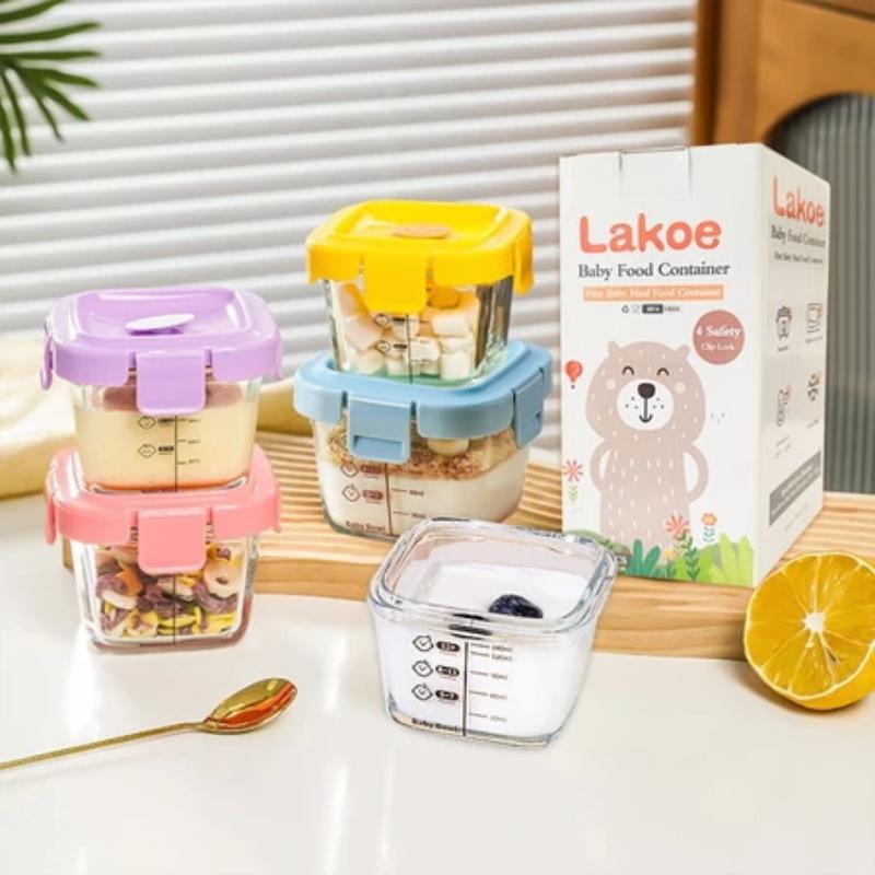 And Heat-resistant Storage Box - đánh giá và giá Baby Food Glass Containers
