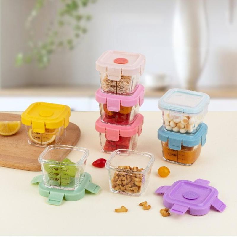 And Heat-resistant Storage Box - đánh giá và giá Baby Food Glass Containers