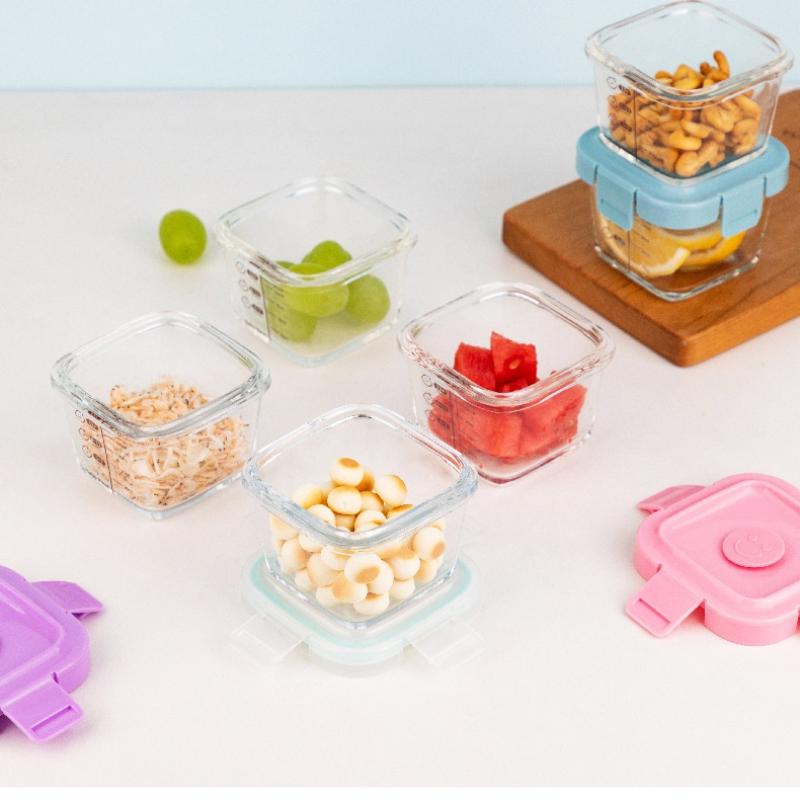 And Heat-resistant Storage Box - đánh giá và giá Baby Food Glass Containers