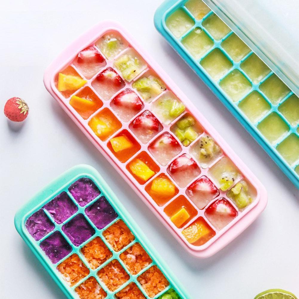 Silicone Ice Cubes Tray with L - đánh giá và giá Baby Food Jelly