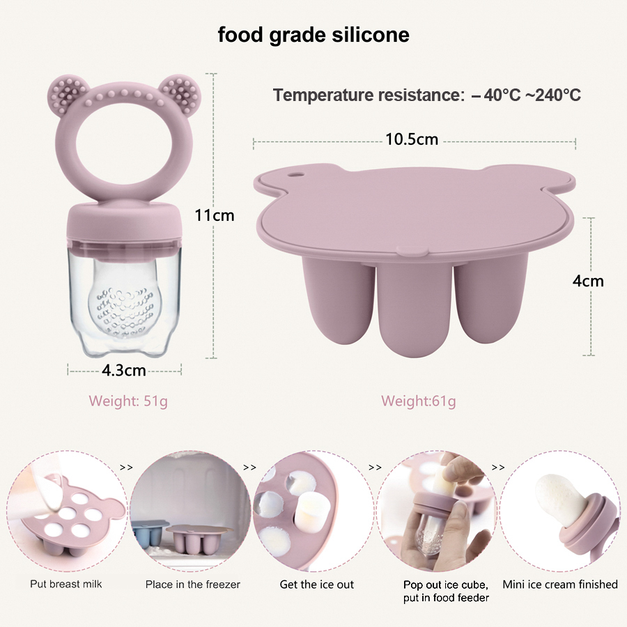 Baby Ice Cream Pops Silicone M - đánh giá và giá Baby Food Bites