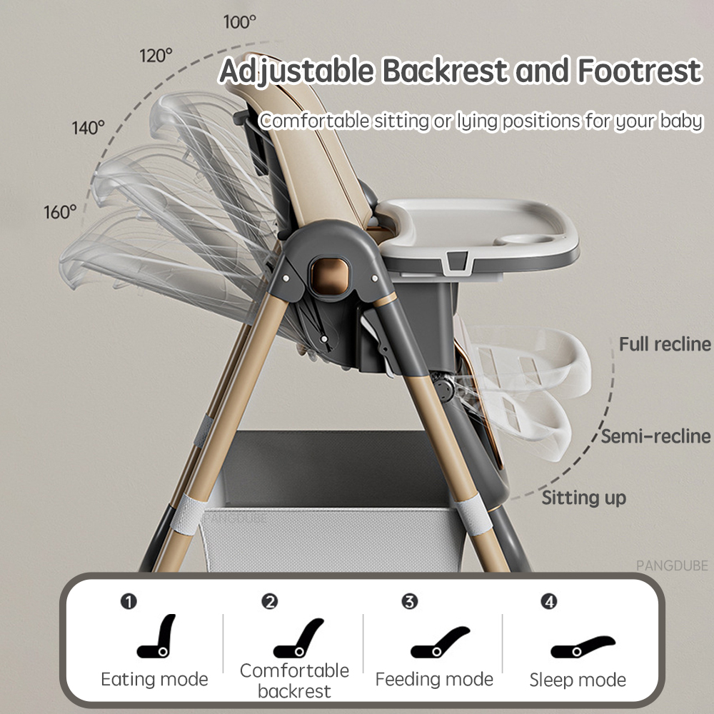 PANGDUBE Adjustable Baby High  - đánh giá và giá Baby Food Chart